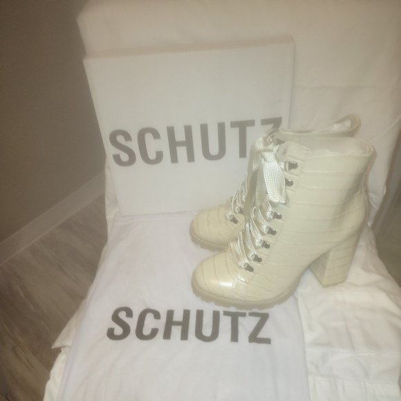 Schutz Boots - Zhara Bootie – Eggshell size 10.5 NWB - Picture 7 of 10